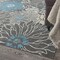 Homeroots 8 x 10 ft. Charcoal & Blue Big Flower Area Rug 385417 - alternate 6